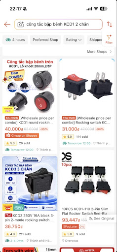 KCD1 rocker switches — basic on/off, no PWM subplot